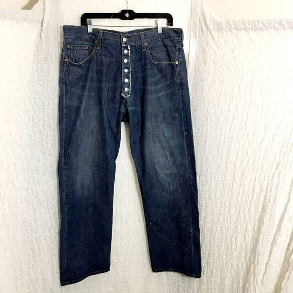 Levi's 501 Denim Jeans 38x30 - Picture 1 of 11